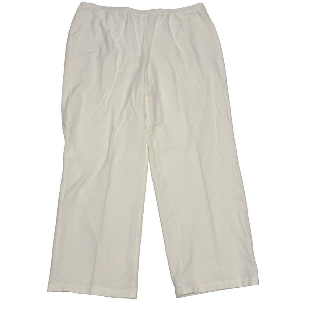 Eileen Fisher Straight Leg Pull On Pants 1X Capsule Minimalist Quiet Luxury